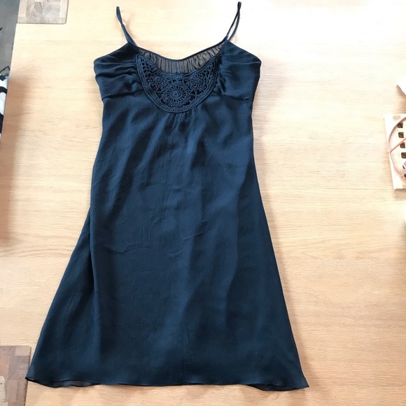 Express Dresses & Skirts - Express 100% silk dress with macrame detail